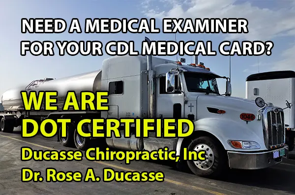 DOT Exams in Grants, NM - Ducasse Chiropractic - Dr. Rose Ducasse